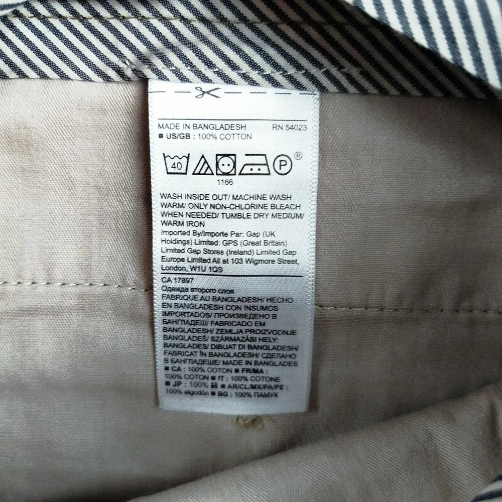 NWT Banana Republic Gavin Chino Pants Mens‎ 35x32 Olive Green Straight Fit